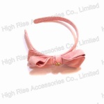 Pink Double Layers Bow Alice Band