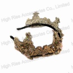 Colored Crystal Lace Crown Alice Band