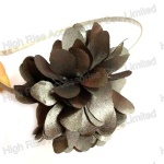 Grey Petals Flower Alice Band