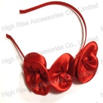 Satin Flowers Alice Band