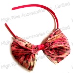 Leopard Pattern Bow Alice Band