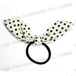 Dotted Chiffon Bow Hair Elastic Band