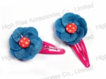 Felt Flower Snap Clip, Girls Hair Clip