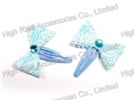 Lace Bow Snap Clip Hair Clip