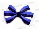 Stripe Grosgrain Bow Hair Clip