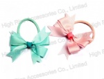 Grosgrain Ribbon Bow Hair Elastic