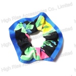 Grosgrain Ribbon Fringe Round Scrunchie