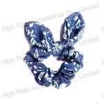 Floral Jean Ear Scrunchie