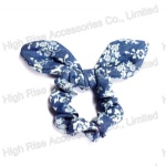 Floral Pattern Jean Ear Scrunchie