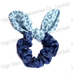 Animal Pattern Jean Ear Scrunchie