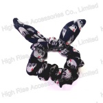 Elephant Pattern Chiffon Scrunchie