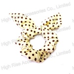 Polka Dotted Ear Scrunchie