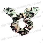 Floral Snake Pattern Scrunchie