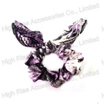 Purple Snake Pattern Scrunchie