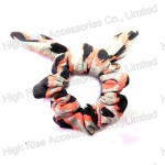 Winter Animal Pattern Bow Scrunchie