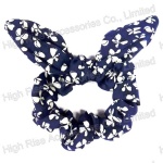 Butterfly Pattern Wired Bow Scrunchie