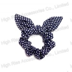 Stars Pattern Wired Bow Scrunchie