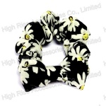Flowers Pattern Bow Scrunchie