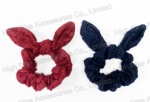 Wired Bow Lace Scrunchie