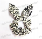 GEO Pattern Hair Scrunches, Ponytail Holder, Hair Elastic