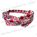 Red Ethnic GEO Pattern Headwrap