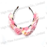 Two-Tune Color Flower Crown Alice band, Garland Headband