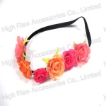 Colored Rose Flower Garland, Flower Crown